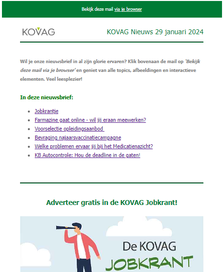 Nieuwsbrief 29 jan