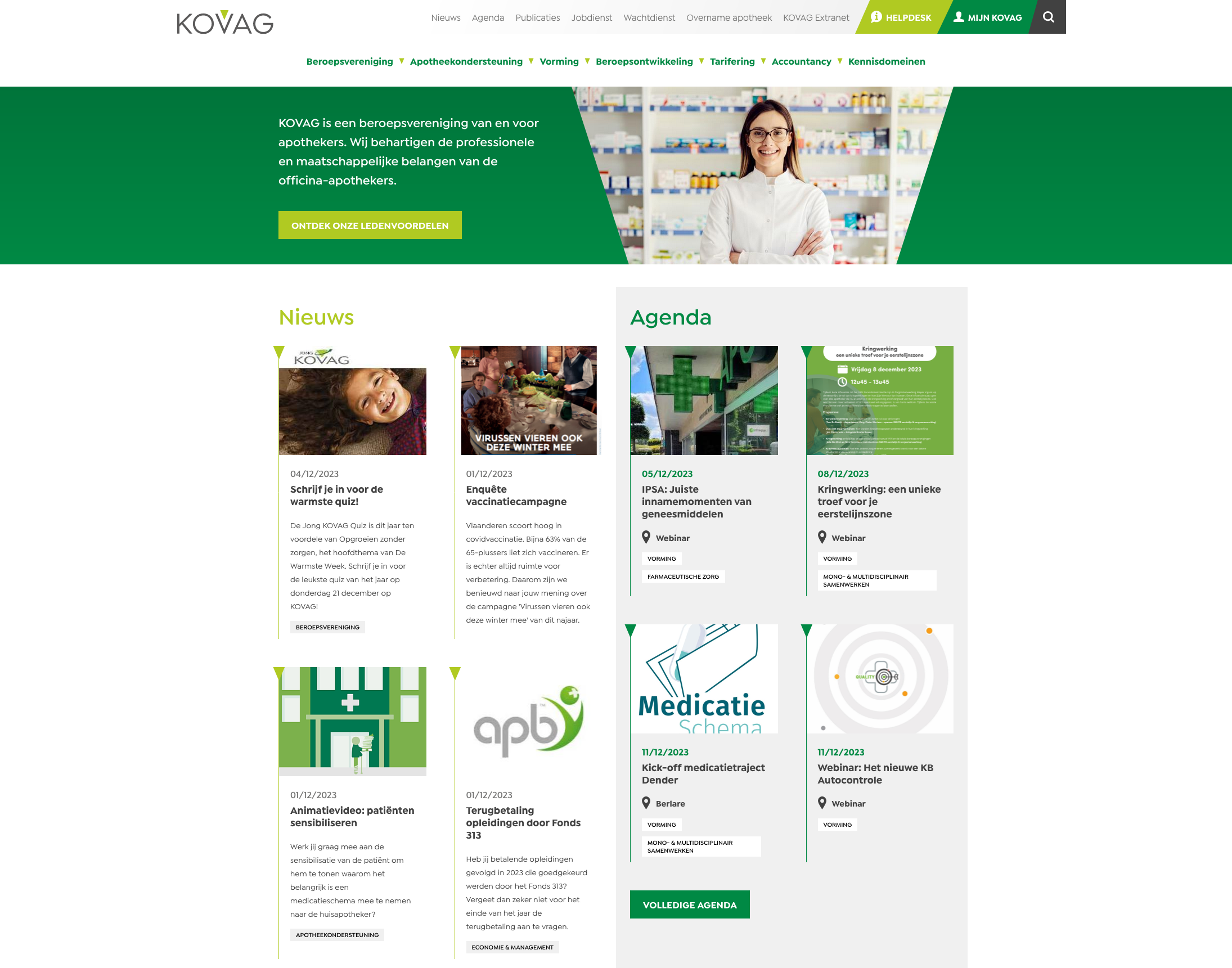 Homepage screenshot