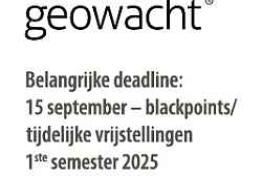 Geowacht deadline