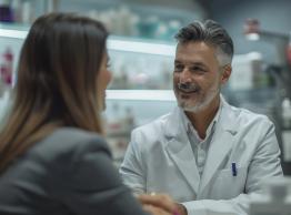 apotheker en patiënt